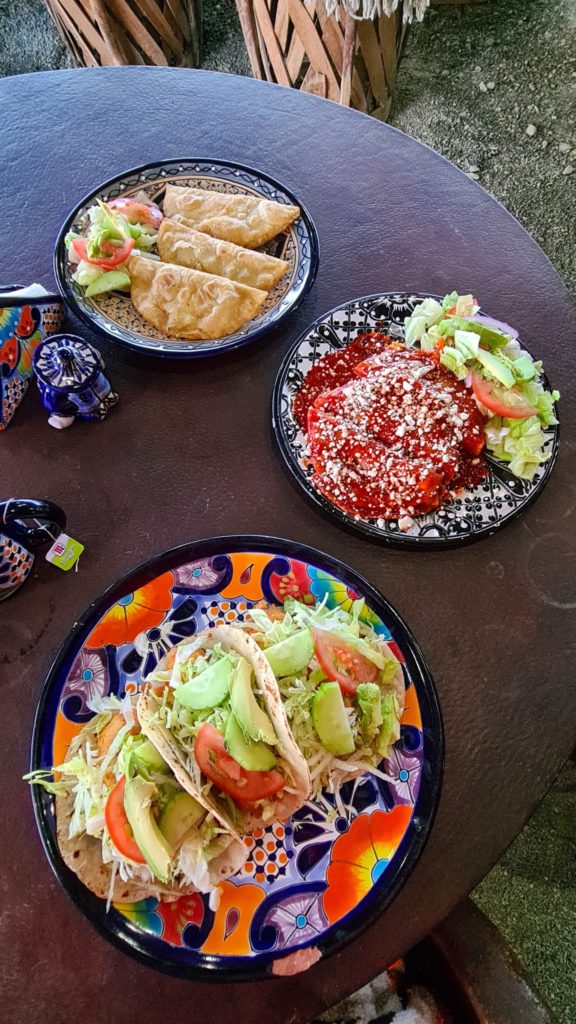 A selection of the tasty traditional food on offer at Magdalena Bay Whale Camp.